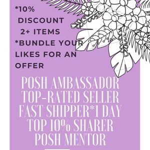👒POSH AMBASSADOR👒TOP-RATED SELLER👒FAST SHIPPER 